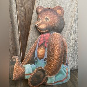 Vintage Department 56 tin bear.